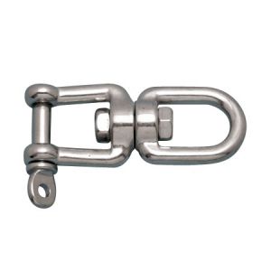 Hamineler 4Pcs M5 Stainless Steel Double Eye Chain Swivels Hook